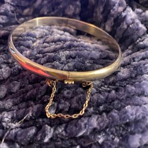 Vintage Sterling silver .925 bracelet adjustable w/ chain